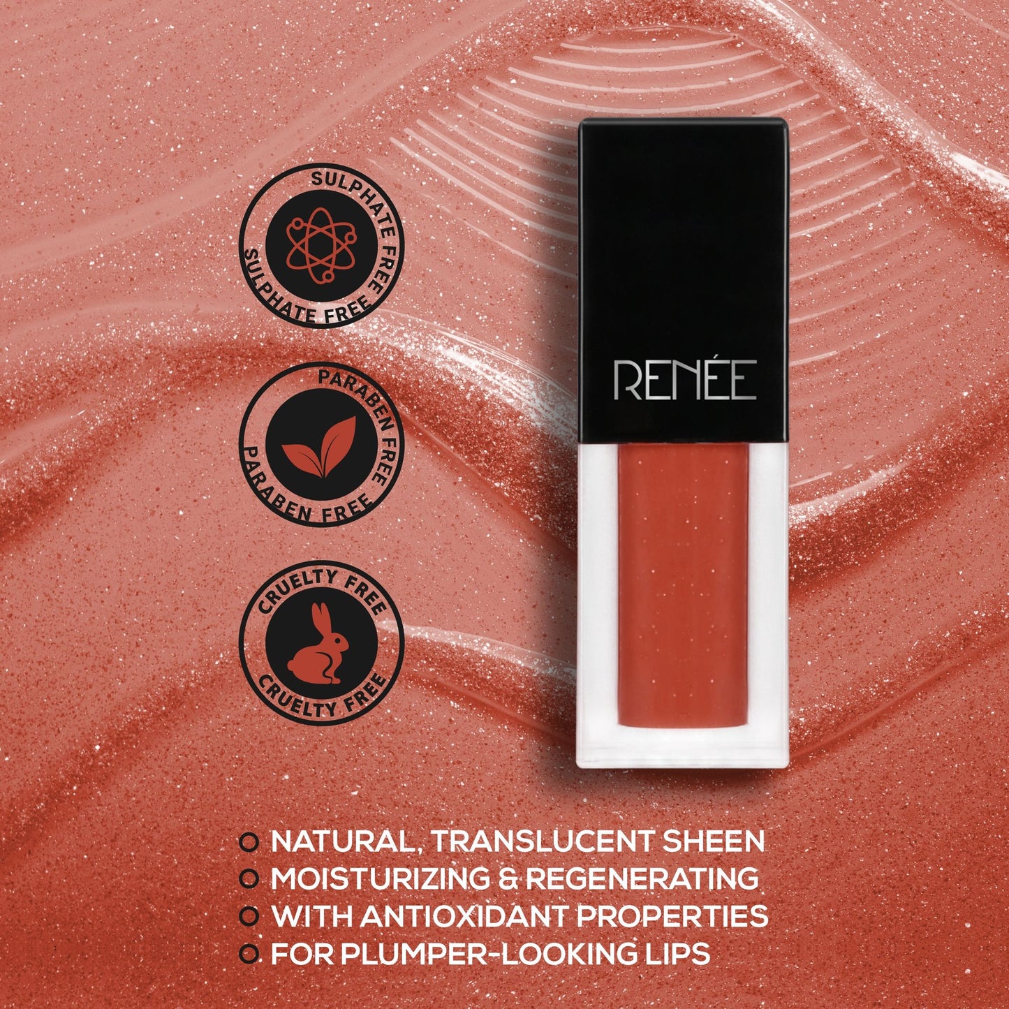 Renee Cosmetics See Me Shine Lip Gloss - Oh Boy Brown