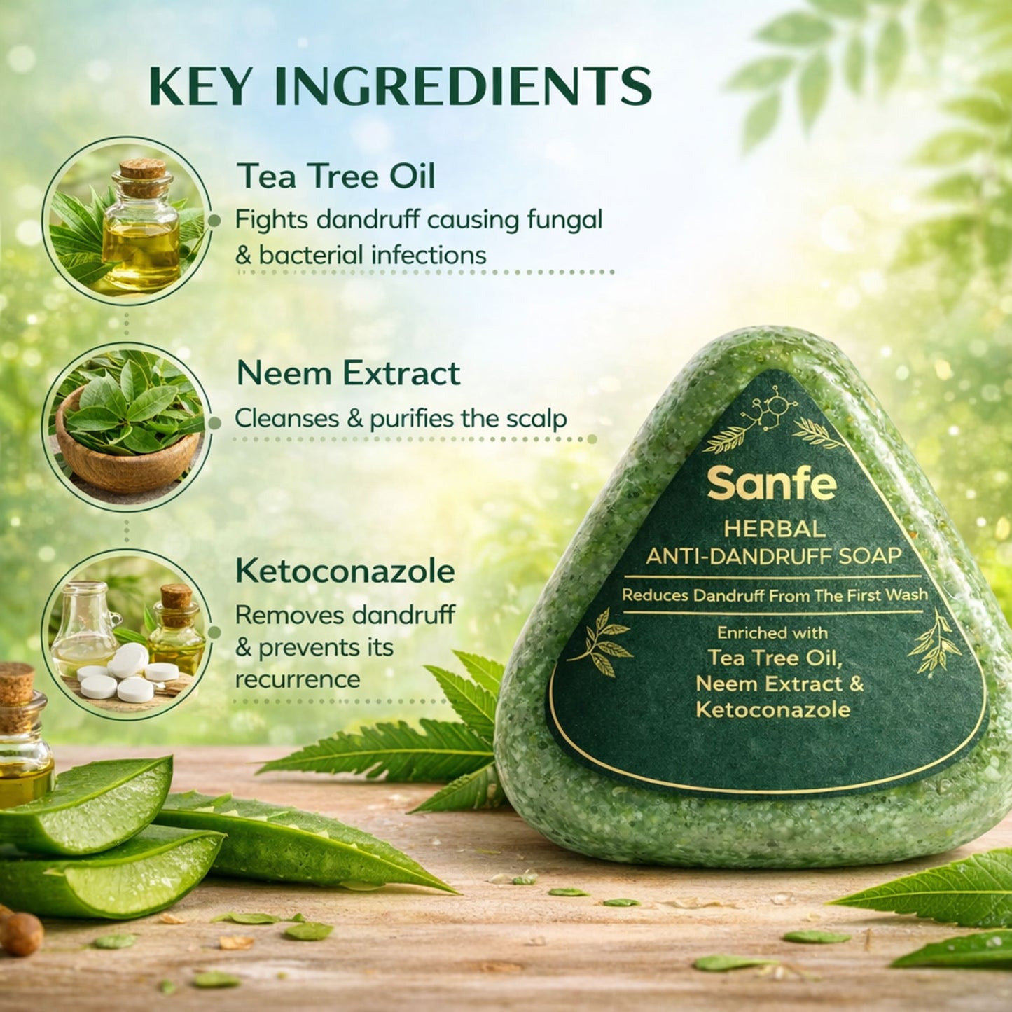 Sanfe Herbal Anti-Dandruff Soap