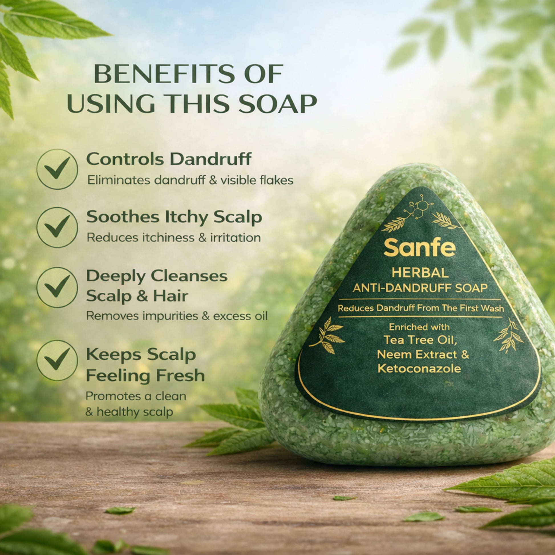 Sanfe Herbal Anti-Dandruff Soap