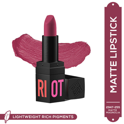 Chambor Matte Riot Lipstick Make up - 255 Matte Magnolia