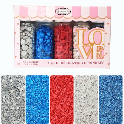 Confect Mix Red, White & Blue Sprinkles | Marvelous Mix Patriotic Sprinkles