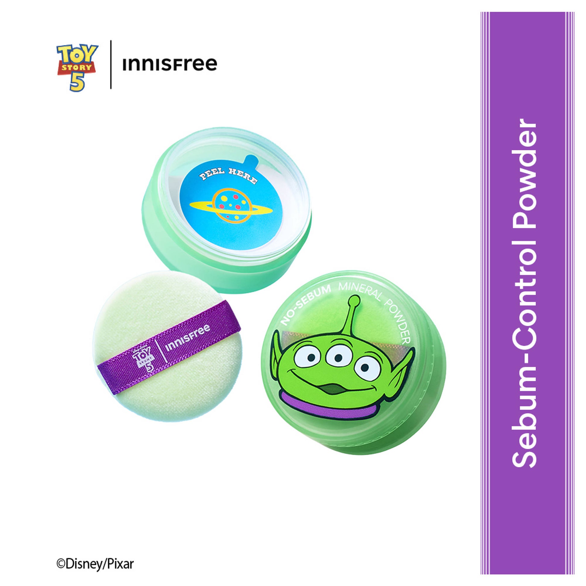 Innisfree No Sebum Mineral Powder For Oil Control Alien Toy Story Edition