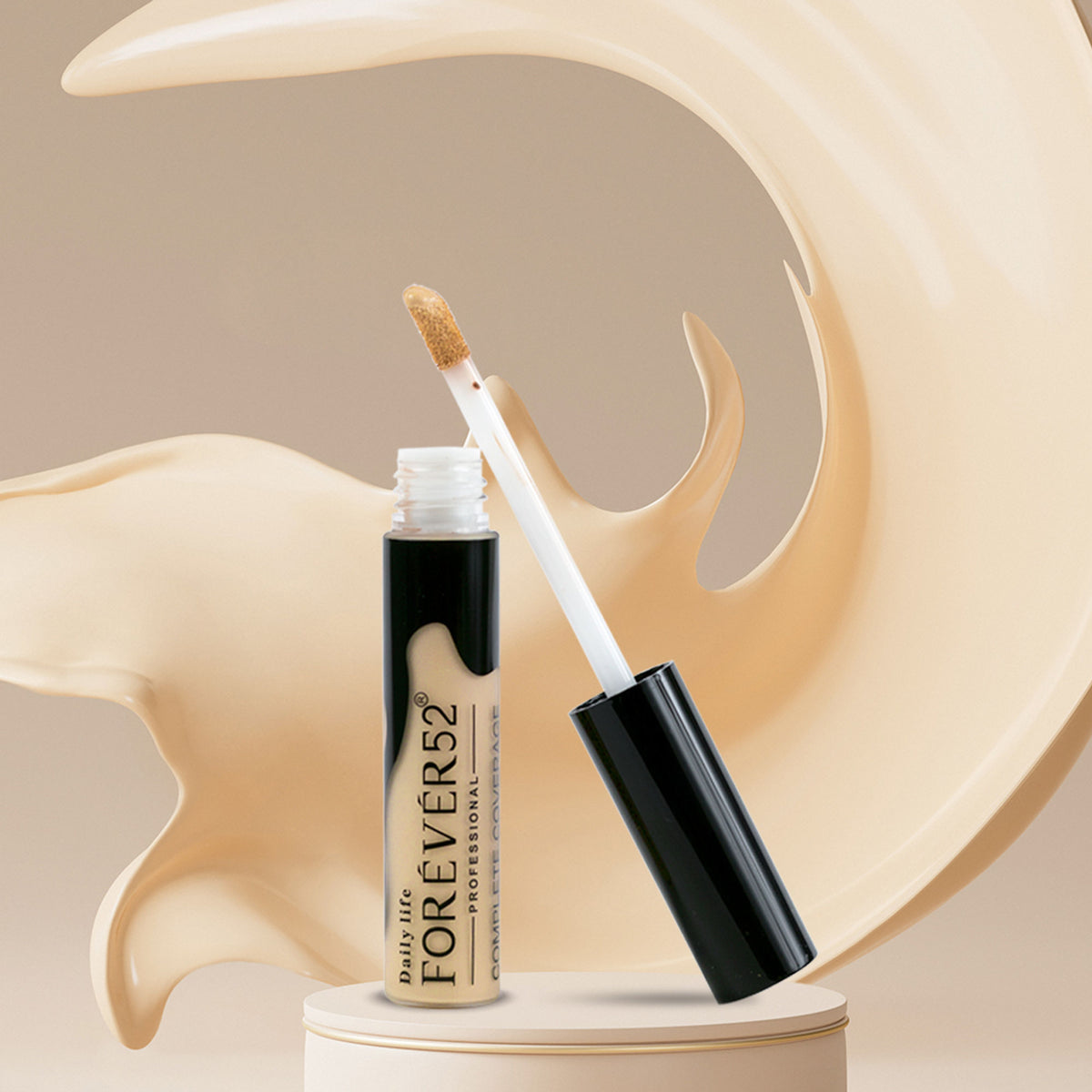 Daily Life Forever52 Complete Coverage Concealer in shade COV001, with a smooth, creamy texture and sleek packaging.