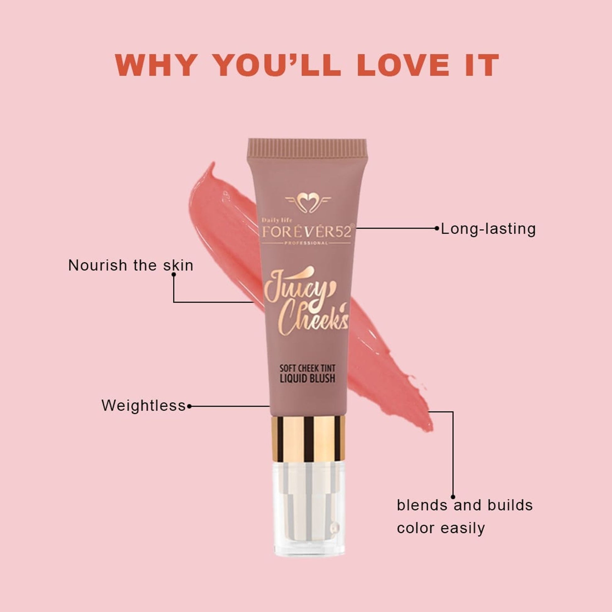 Daily Life Forever52 Soft Cheek Tint Liquid Blush - Jcb005 Brown
