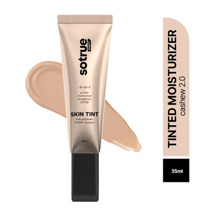 Sotrue 4-In-1 Skin Tint Moisturiser, Primer & Foundation with SPF 30 - Cashew 2.0