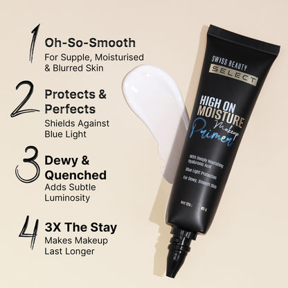 Swiss Beauty Select High On Moisture Makeup Primer Enriched With Glycerin & Hyaluronic Acid
