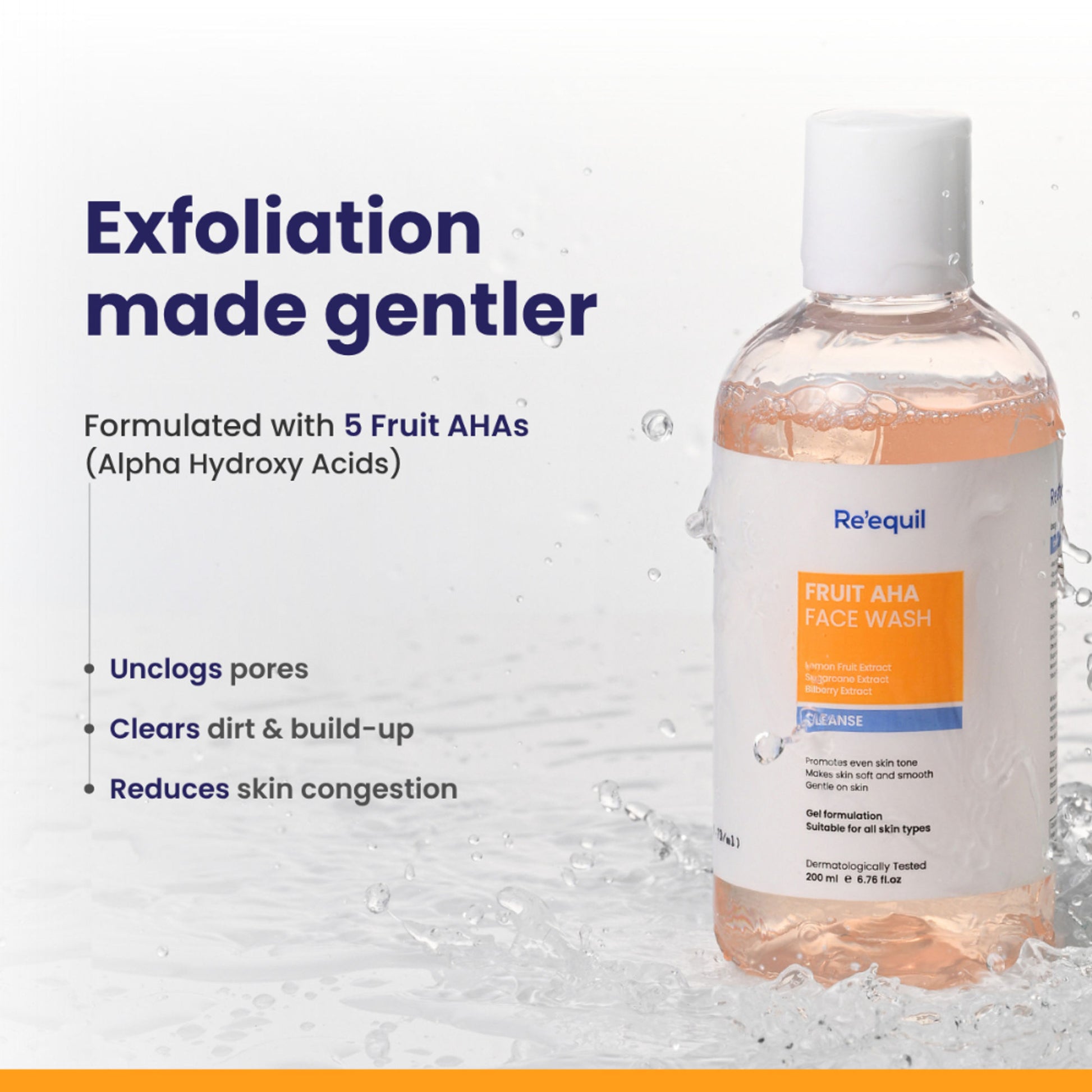 Re'equil Fruit AHA Face Wash