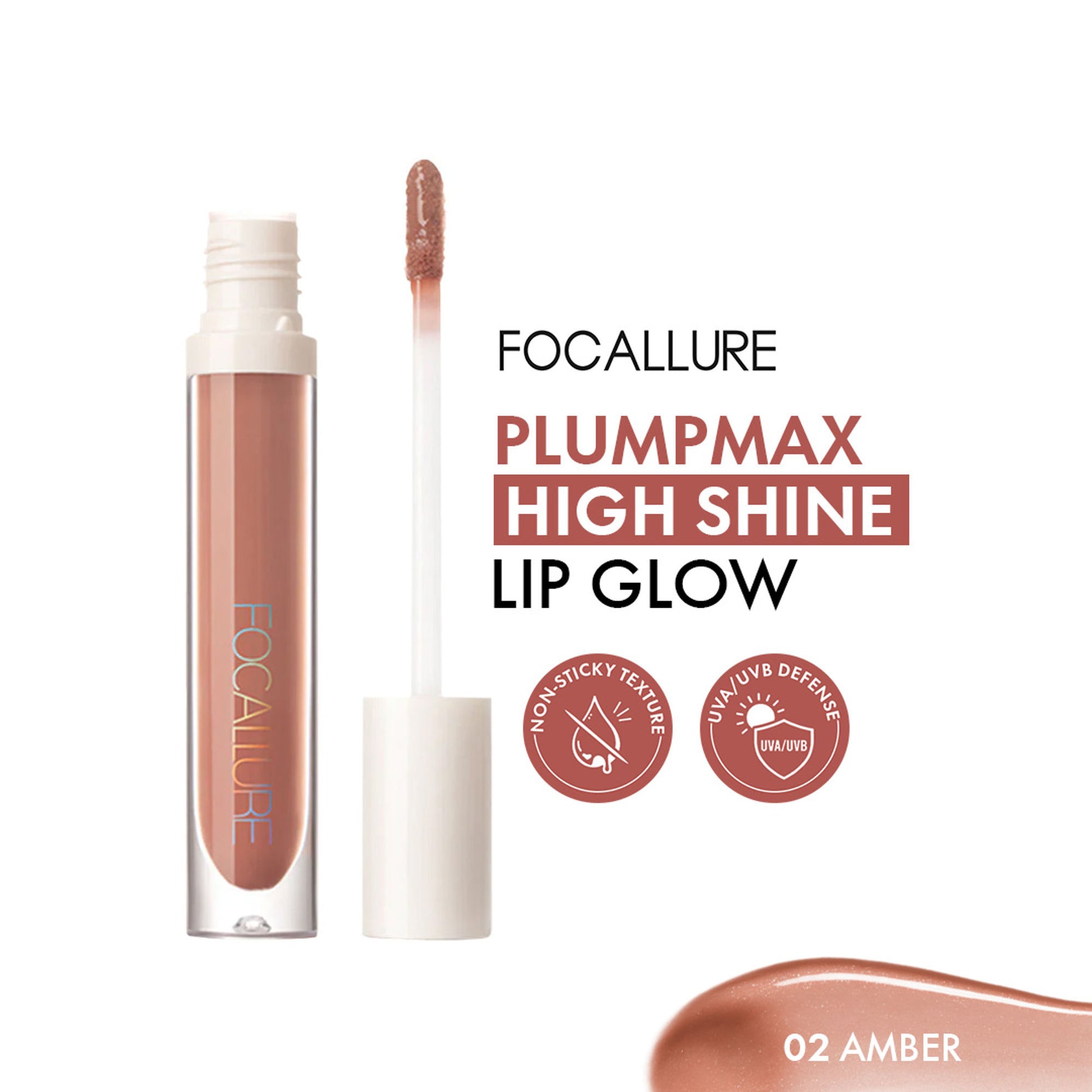 Focallure FA153 Plumpmax High Shine Lip Glow - Amber