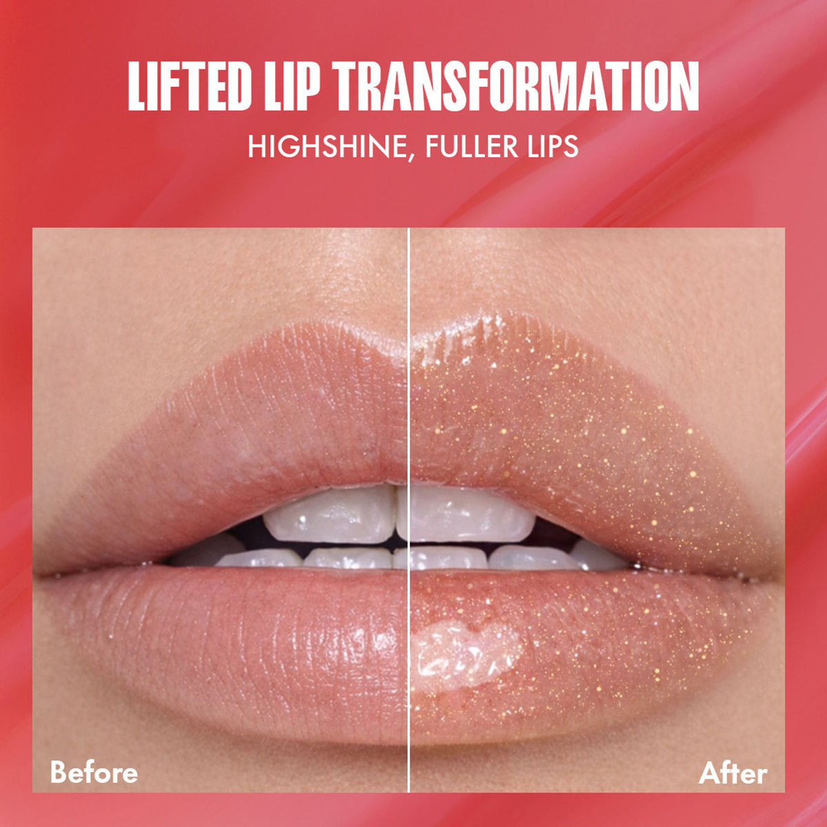 Focallure FA153 Plumpmax High Shine Lip Glow with 24k gold, showing the glossy lip product in a sleek tube.