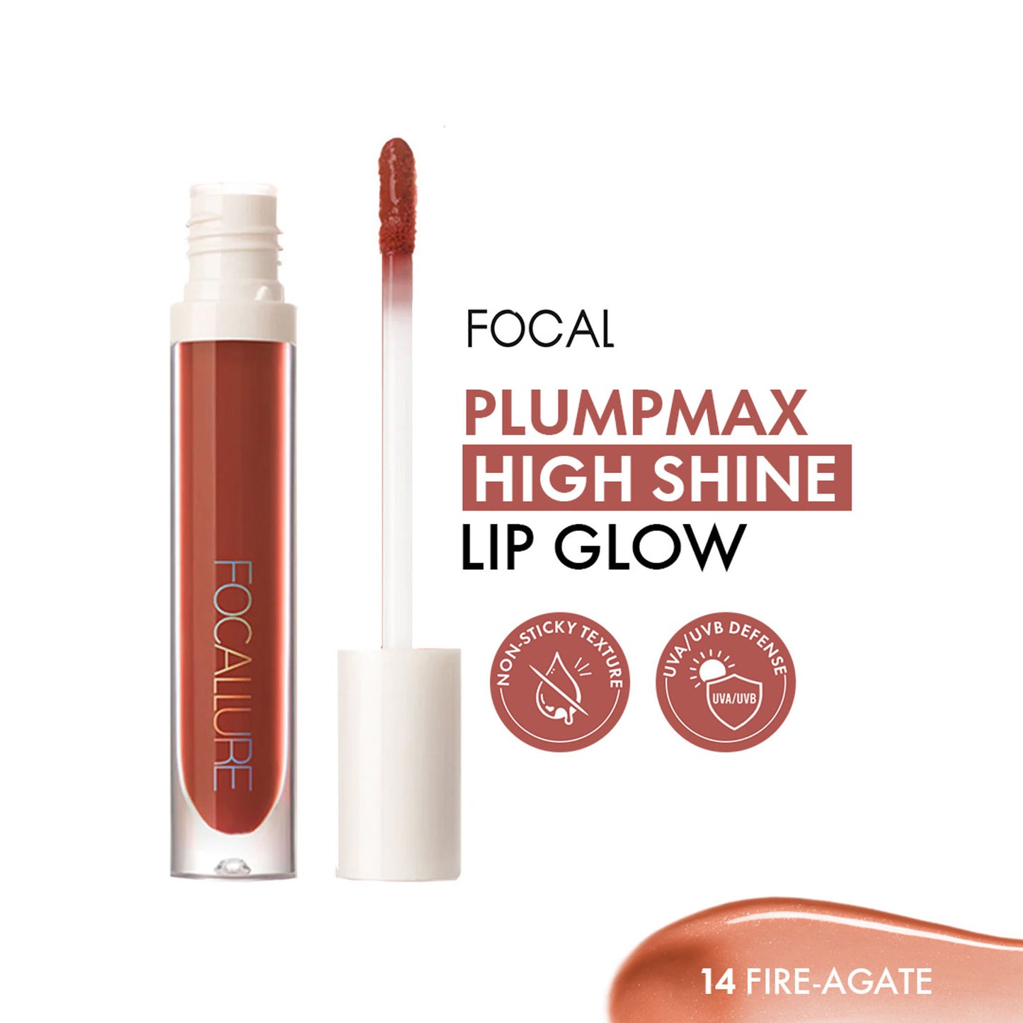 Focallure FA153 Plumpmax High Shine Lip Glow - Fire Agate