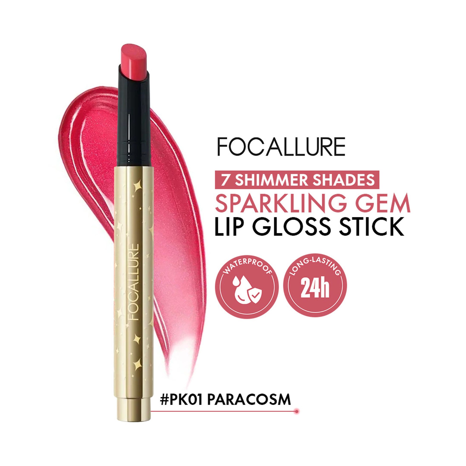 Focallure FA-L17 Sparkling Gem Lip Gloss Stick - Paracosm