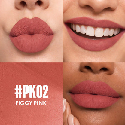 Focallure Lasting Matte Lipstick - Hot Pk02 Figgy Pink