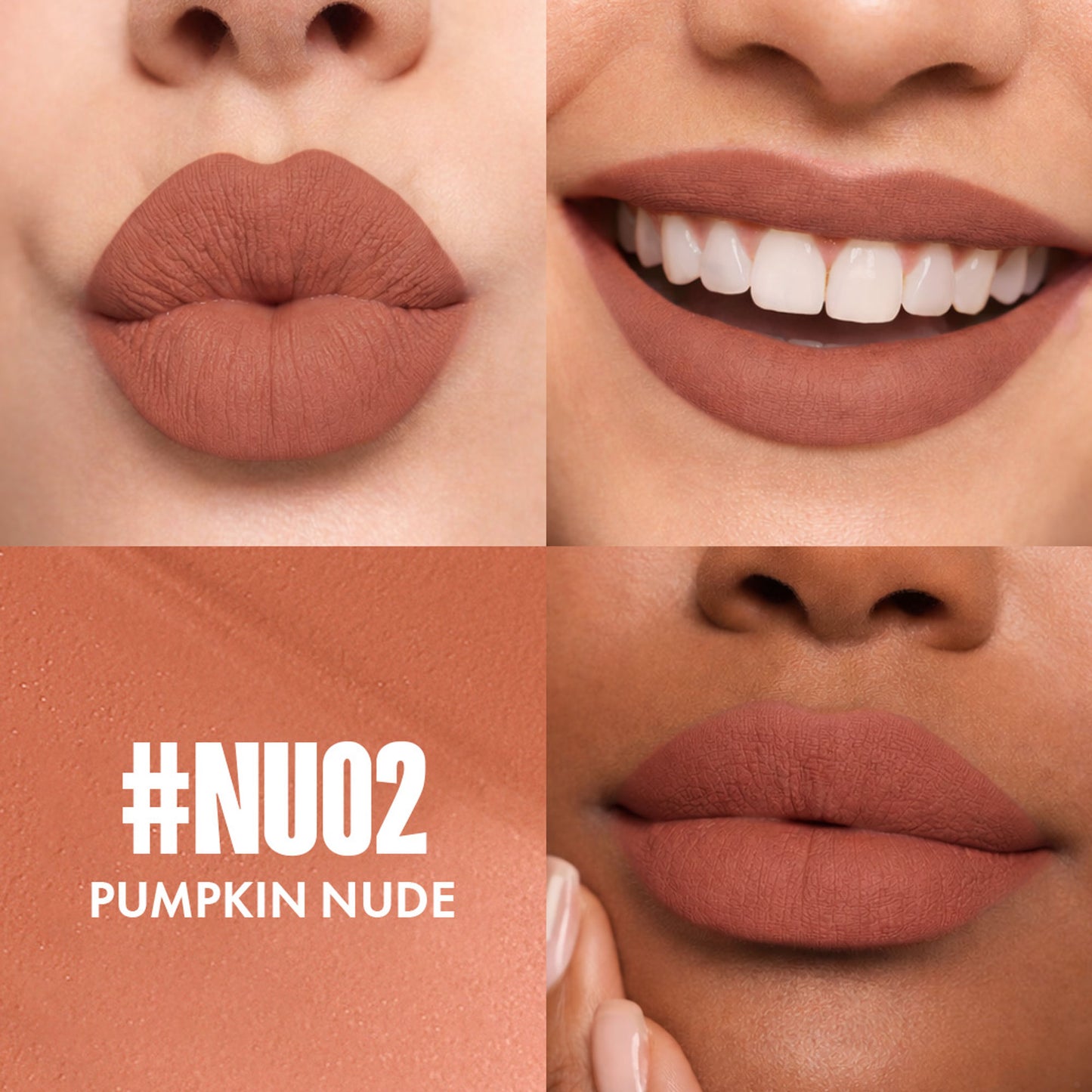 Focallure Lasting Matte Lipstick - Nu02 Pumpkin Nude