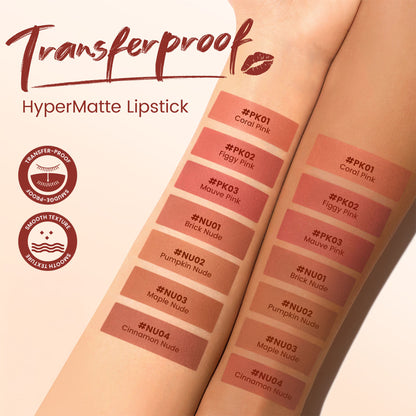 Focallure Lasting Matte Lipstick - Nu02 Pumpkin Nude