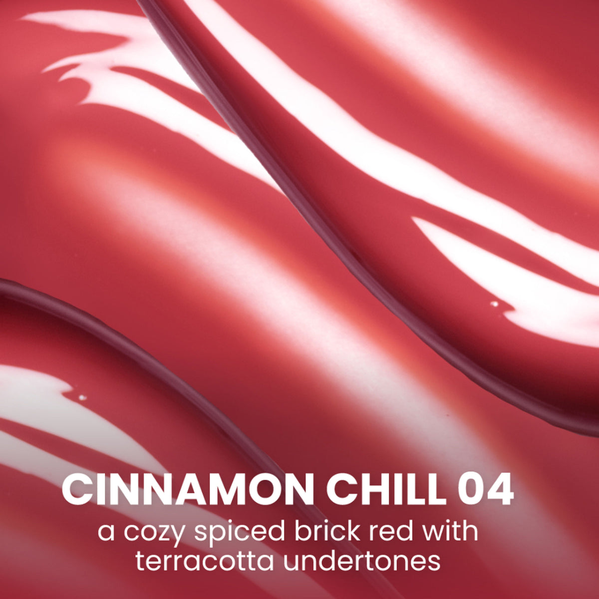 Typsy Beauty Glacier Glow Plumping Lip Tint in Cinnamon Chill 04, showcasing the tinted lip balm with a smooth, glossy finish.