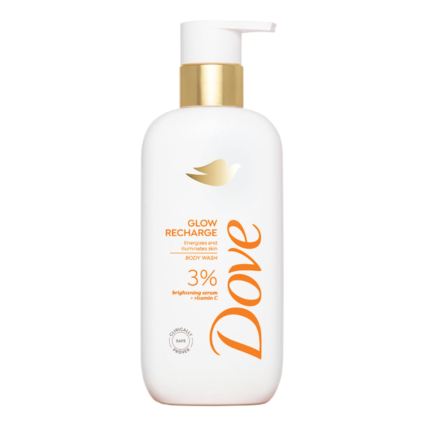 Dove 3% Brightening Serum + Vitamin C Glow Recharge Serum Body Wash