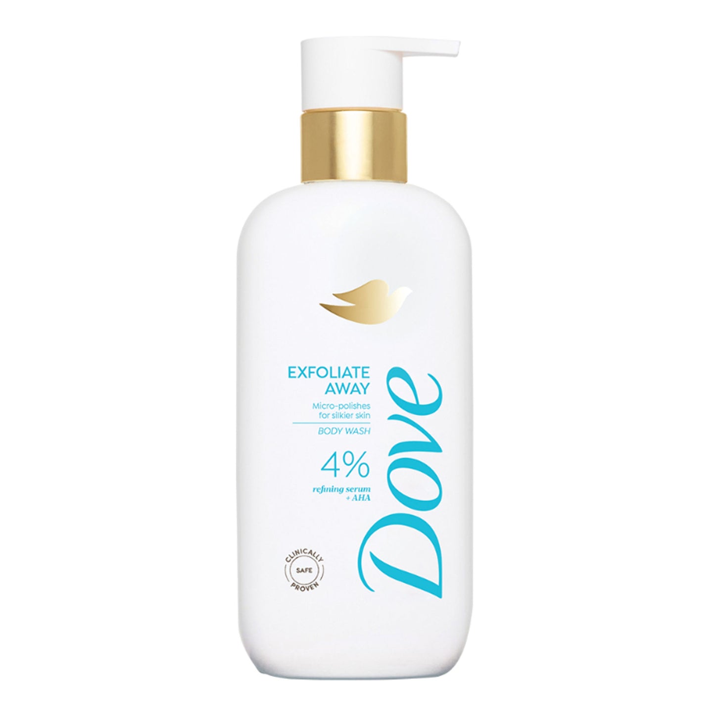 Dove 4% Refining Serum + AHA Exfoliate Away Serum Body Wash