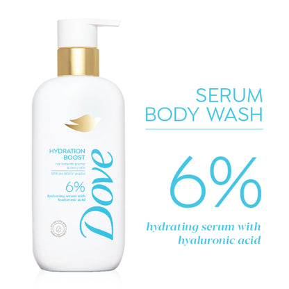Dove 6% Hydrating Serum with Hyaluronic Acid Hydration Boost Bodywash