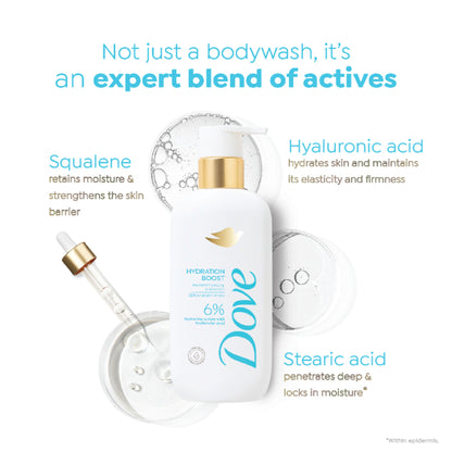 Dove 6% Hydrating Serum with Hyaluronic Acid Hydration Boost Bodywash