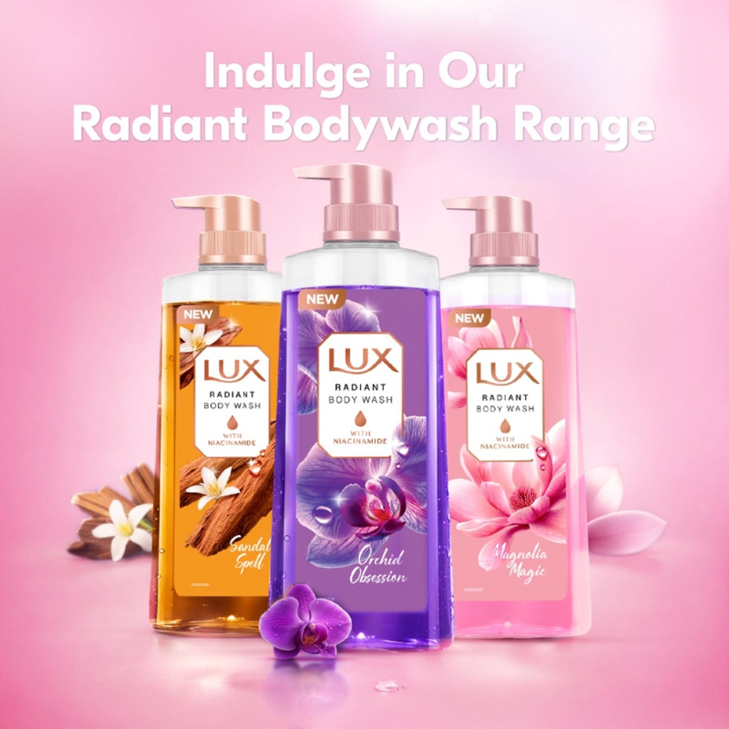 Lux French Rose Fragrance & Almond Oil Bodywash Shower Gel