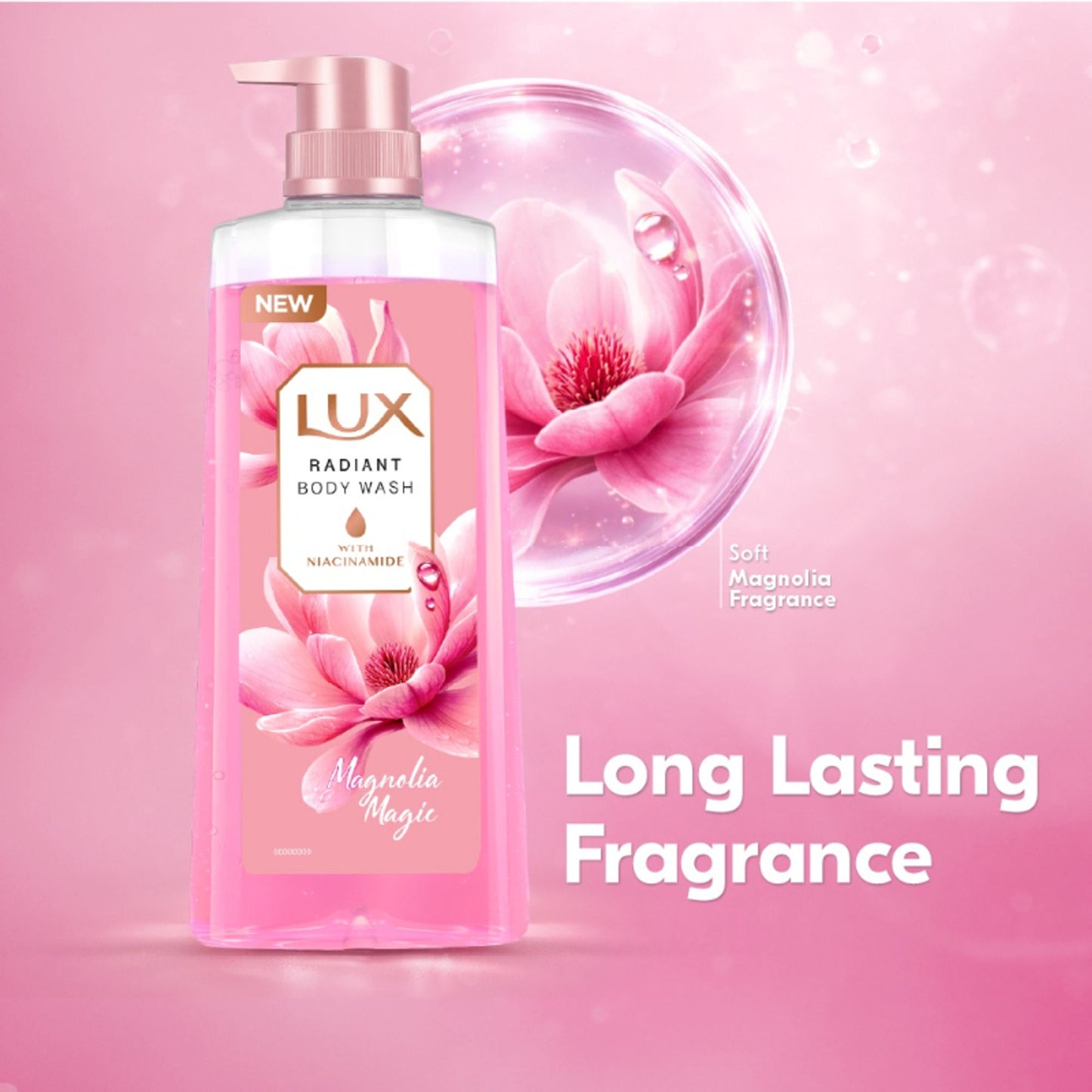 Lux French Rose Fragrance & Almond Oil Bodywash Shower Gel