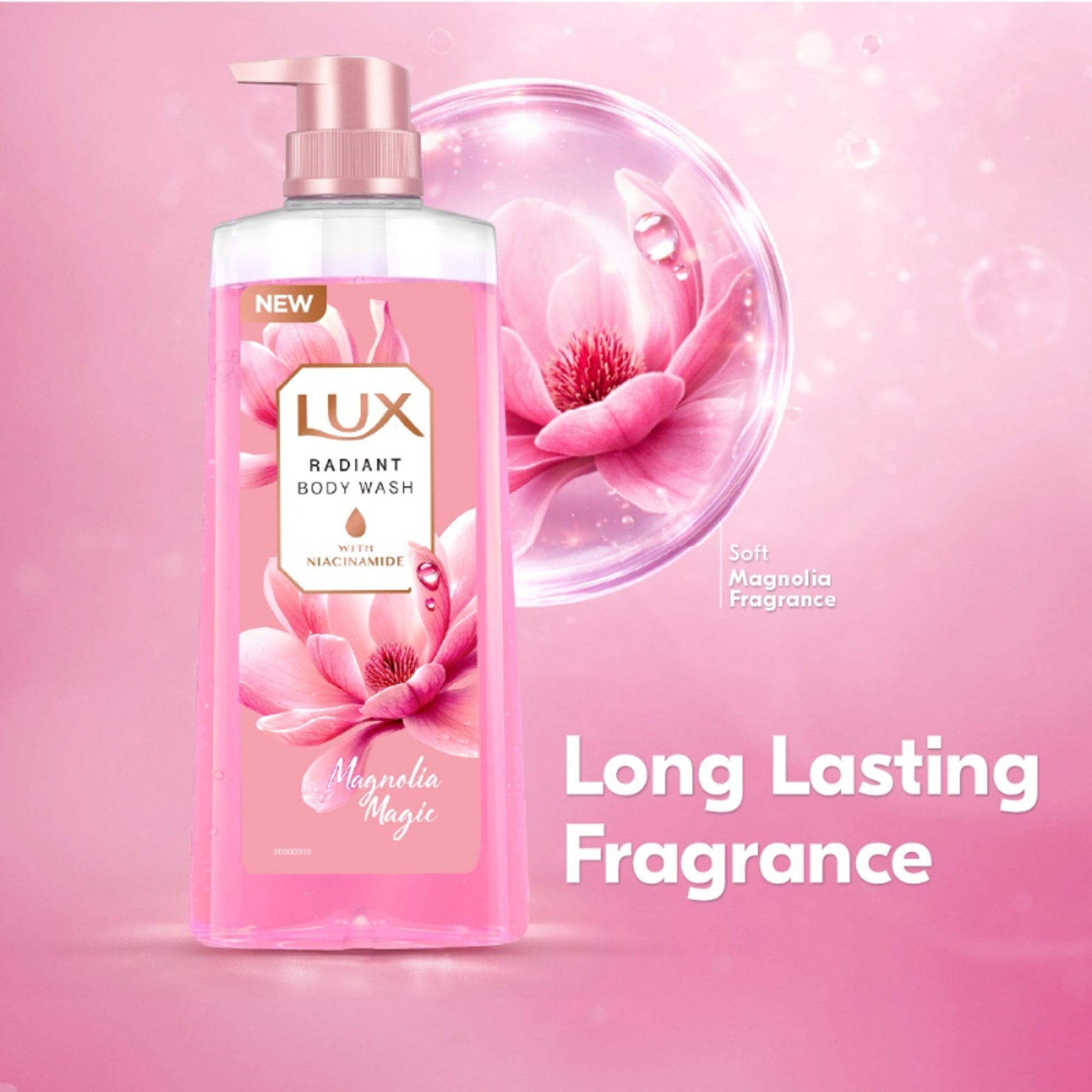Lux French Rose Fragrance & Almond Oil Bodywash Shower Gel