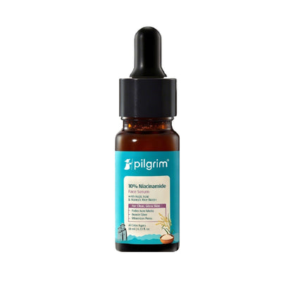 Pilgrim 10% Niacinamide with Kojic Acid & Korean Rice Water Face Serum For Clear Glass Skin Glow