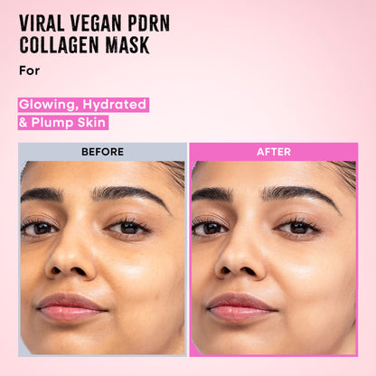 Nykaa Skin Vegan Pdrn Pink Collagen Hydrating Overnight Glow Mask With Niacinamide & Kojic Acid