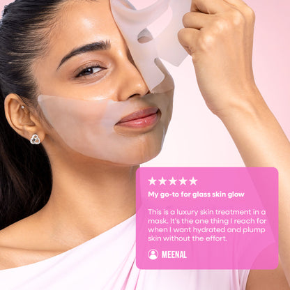 Nykaa Skin Vegan Pdrn Pink Collagen Hydrating Overnight Glow Mask With Niacinamide & Kojic Acid