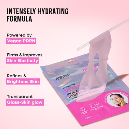 Nykaa Skin Vegan Pdrn Pink Collagen Hydrating Overnight Glow Mask With Niacinamide & Kojic Acid