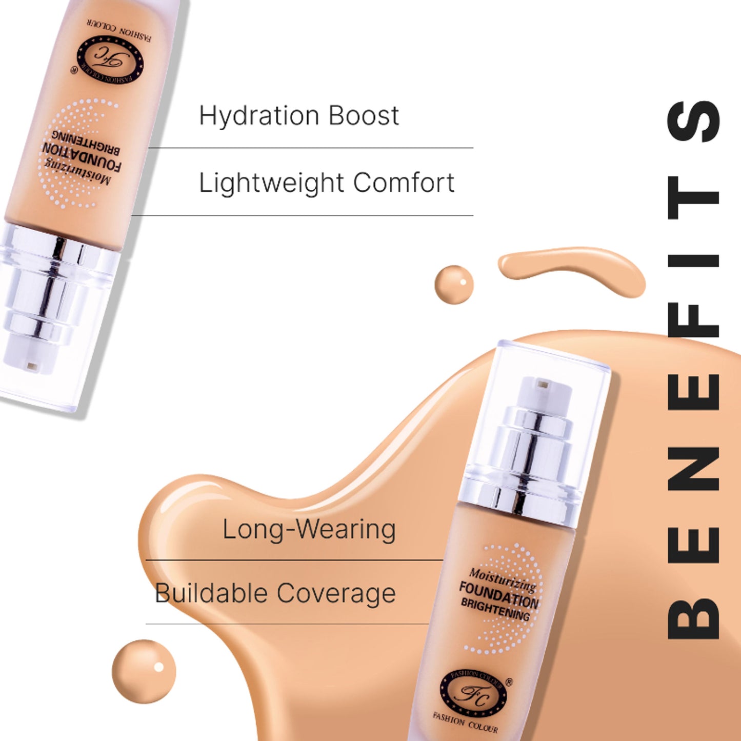 FASHION COLOUR Moisturing Whitening Foundation - Extreme Fairness