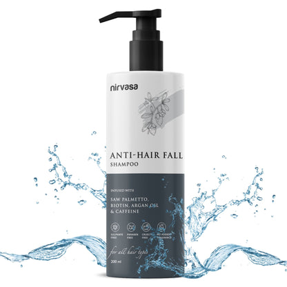 Nirvasa Anti Hair Fall Shampoo for Hair Growth & Hair Fall Control Biotin & Caffeine