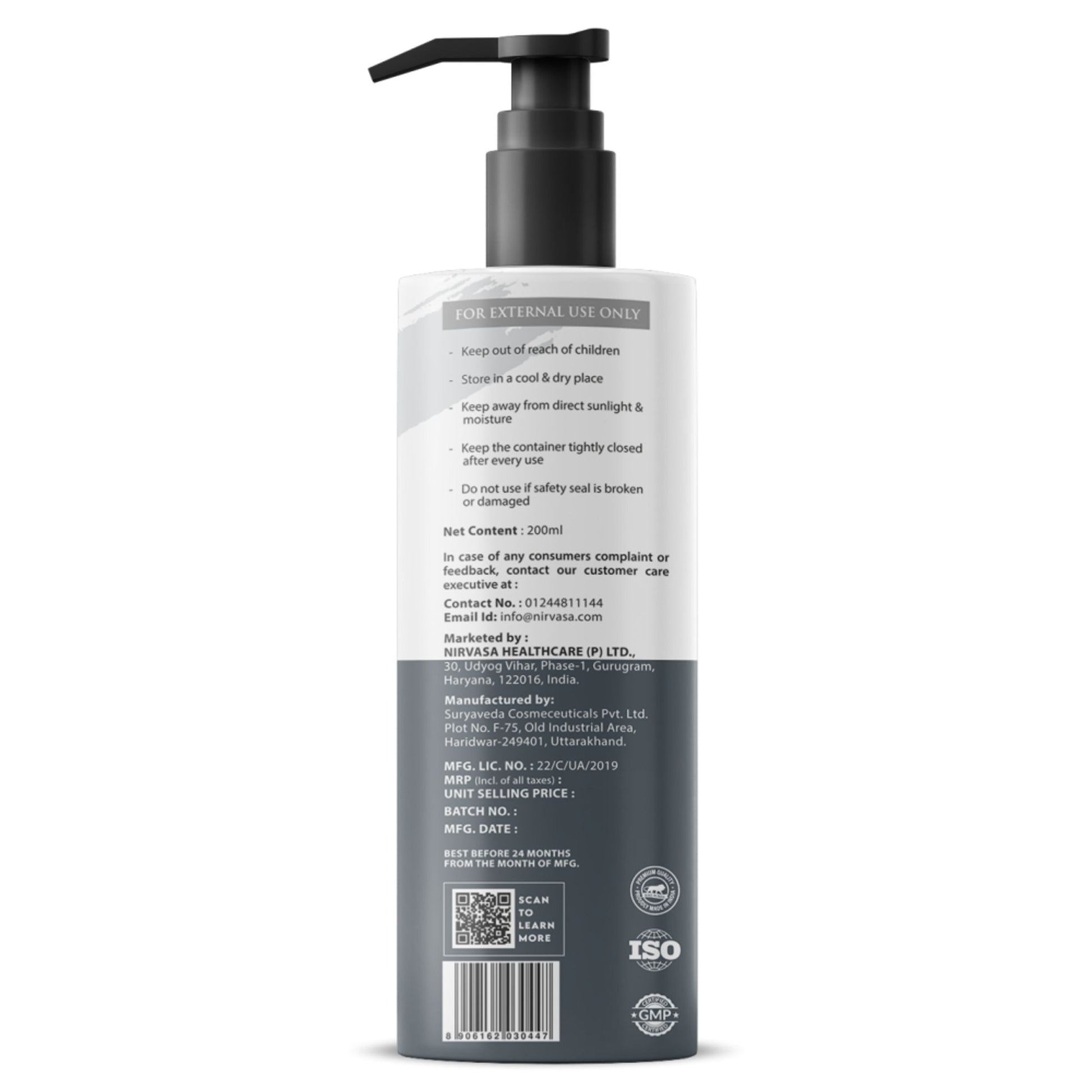Nirvasa Anti Hair Fall Shampoo for Hair Growth & Hair Fall Control Biotin & Caffeine