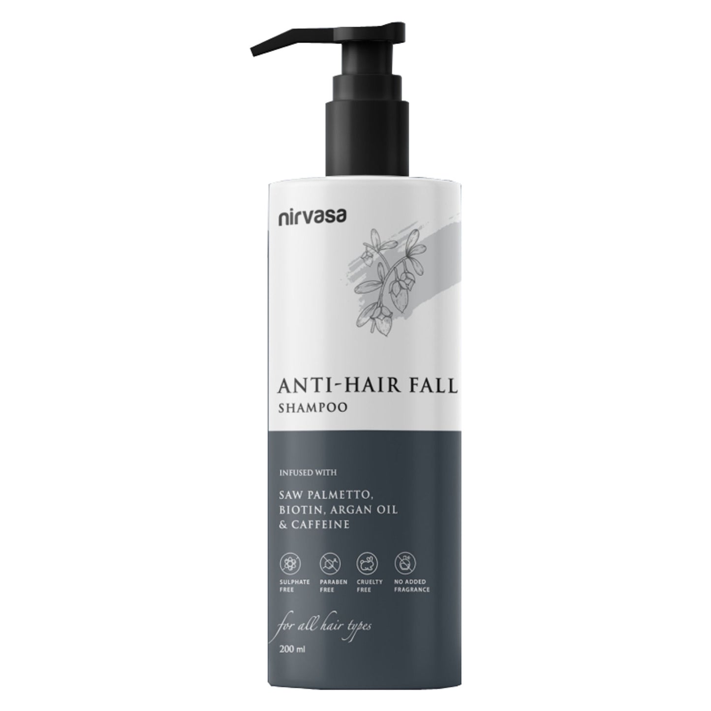 Nirvasa Anti Hair Fall Shampoo for Hair Growth & Hair Fall Control Biotin & Caffeine