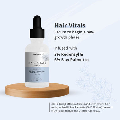 Nirvasa Redensyl 3% Hair Vitals DHT Blocker & Hair Growth Serum for Hair Fall Control