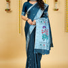 Dhiyona GR Women's Mastani 2 Teal Zari Paithani Silk Saree