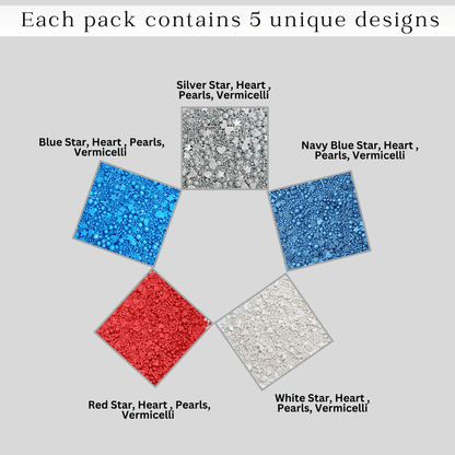 Confect Mix Red, White & Blue Sprinkles | Marvelous Mix Patriotic Sprinkles