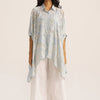 Women's Powder Blue Embroidered Shirt