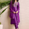 Indyancart IE Women Ethnic Motifs Yoke Design Regular Liva Kurta with Trousers & With Dupatta