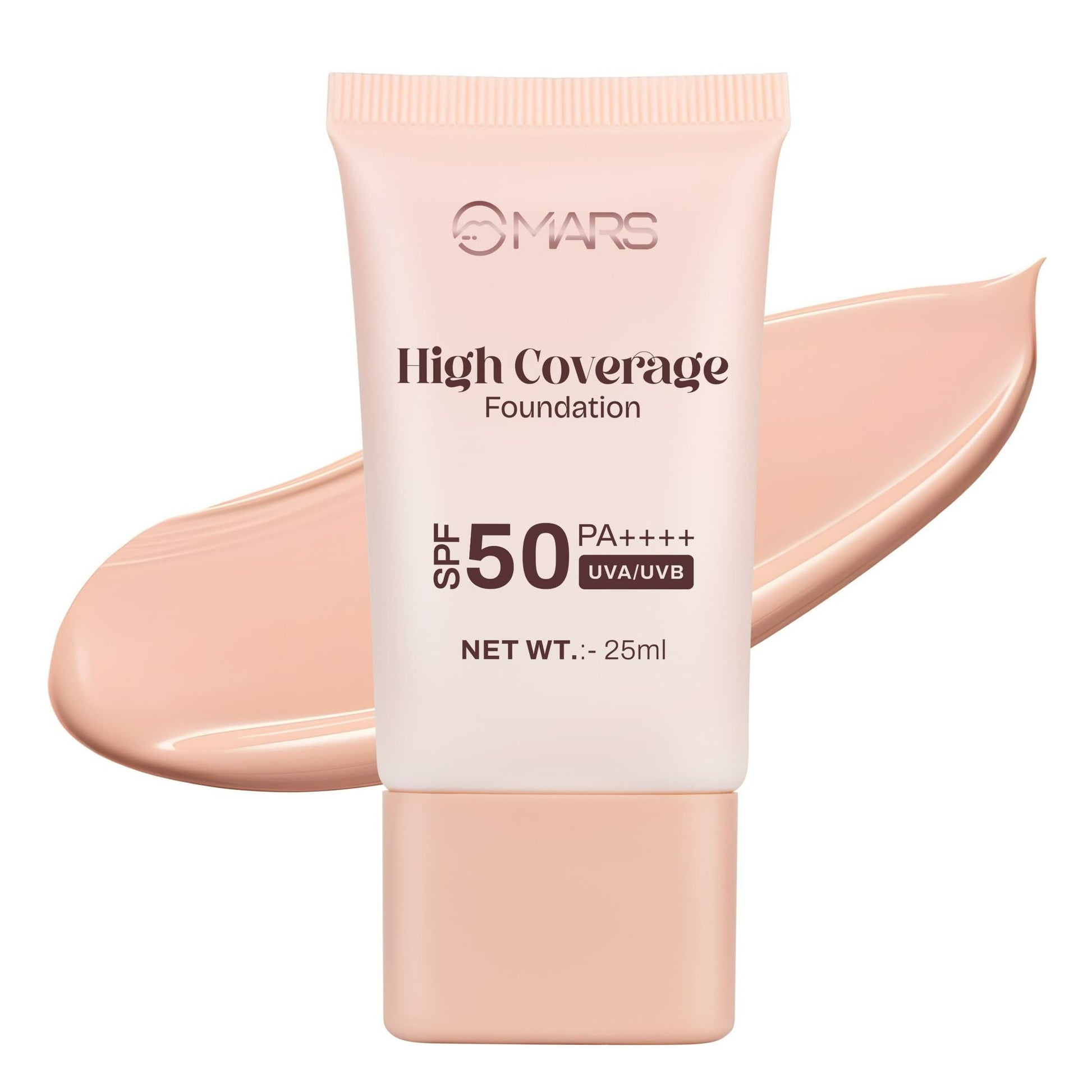 MARS SPF 50 PA++++ High Coverage Foundation - 01 Ivory Glow