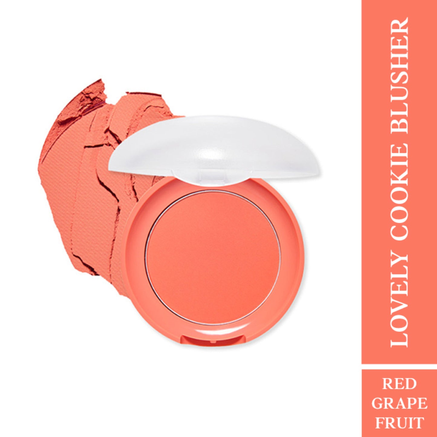 ETUDE Lovely Cookie Pressed Powder Blush - Red Grapefruit Pudding