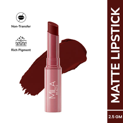Mila Beauté Ultra Rich Transferproof Lipstick - 07 Coffee Break