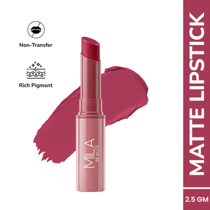 Mila Beauté Ultra Rich Transferproof Lipstick - 11 Pink Latte