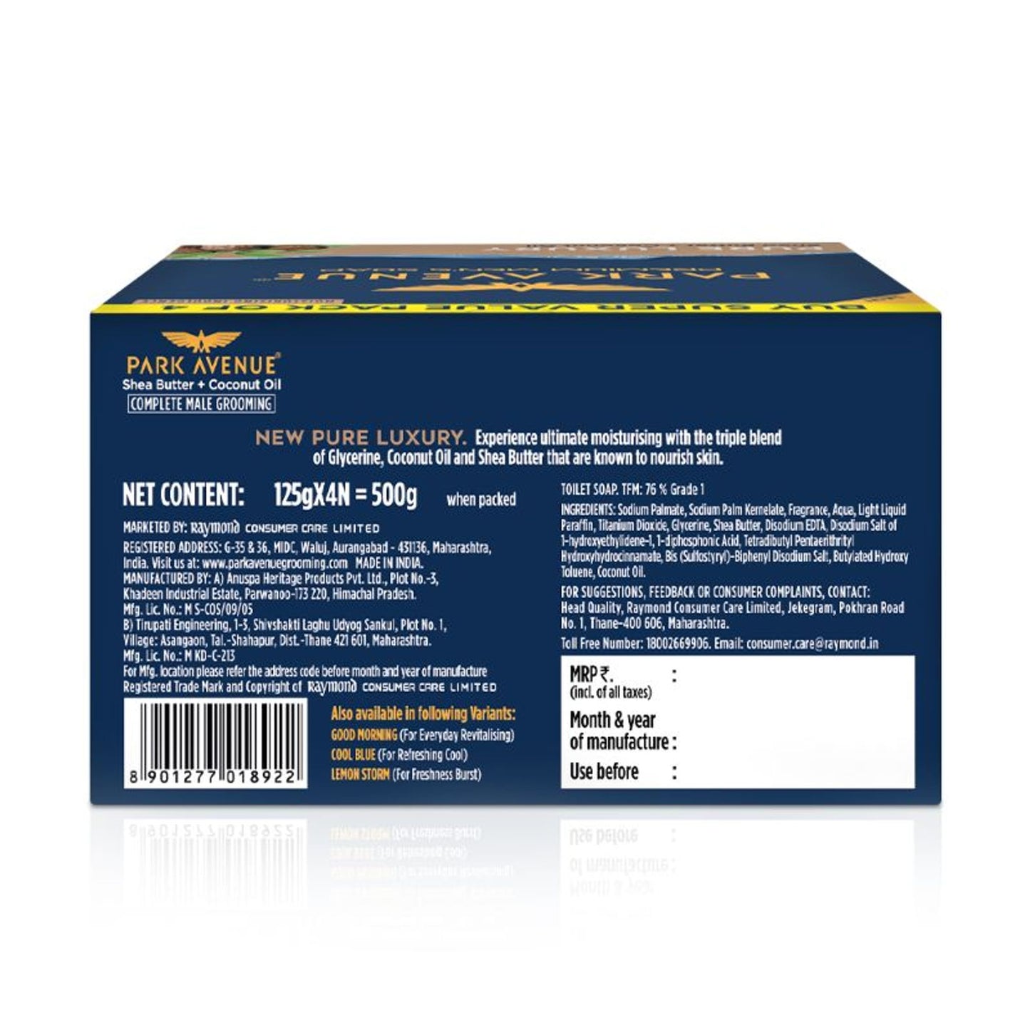 Park Avenue Pure Luxury Soap Pack Of 4