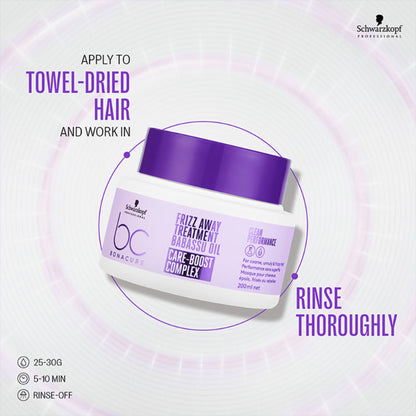 Schwarzkopf Professional Bonacure Frizz Away Treatment With Babassu Oil