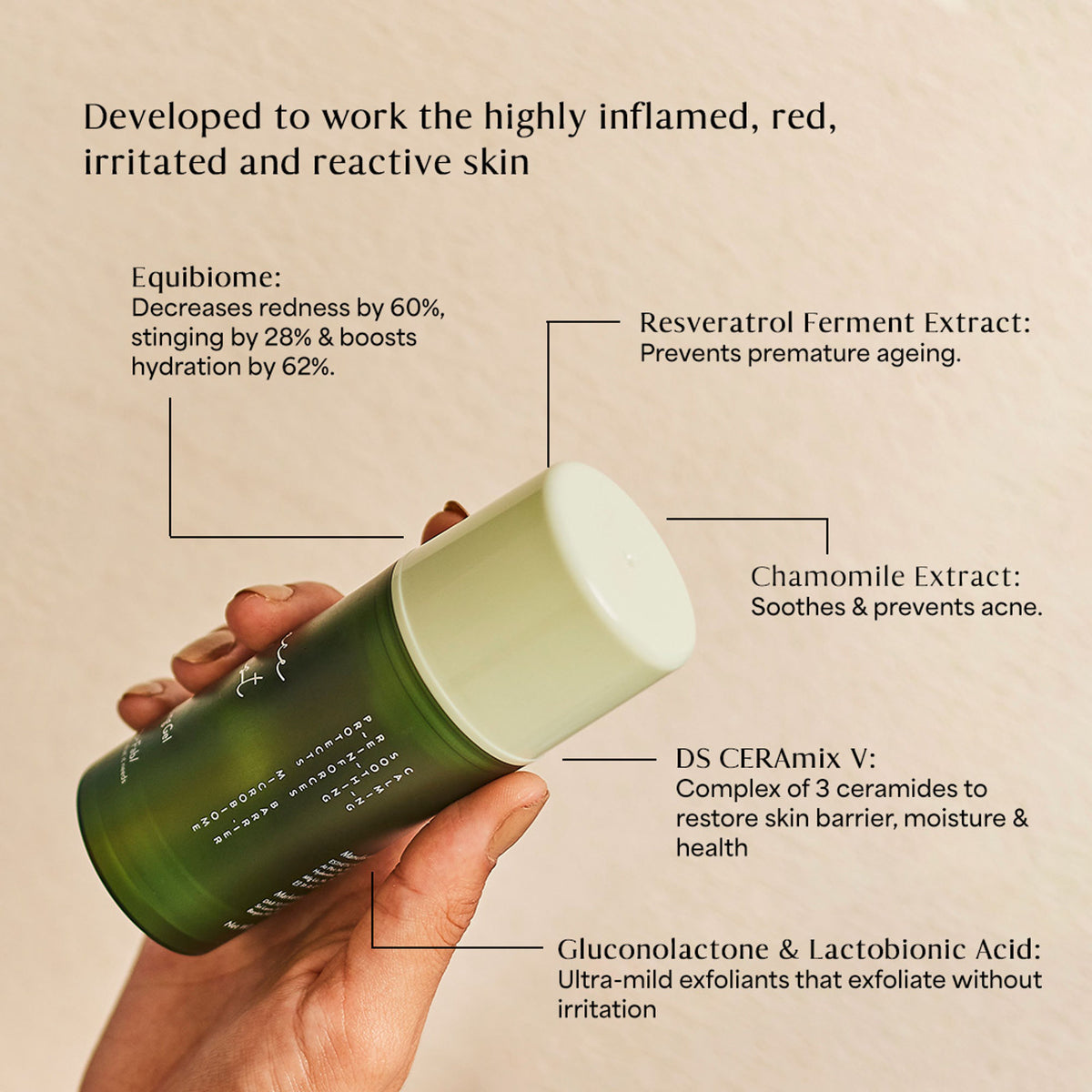 Dab to Fab Peace Host Balm to Gel exfoliating cleanser with turmeric and niacinamide for dry and sensitive skin.