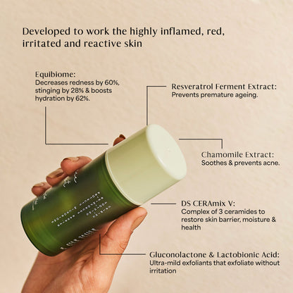 Dab to Fab Peace Host Balm to Gel exfoliating cleanser with turmeric and niacinamide for dry and sensitive skin.