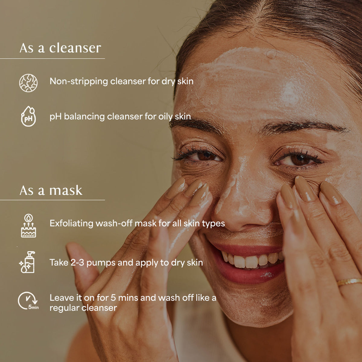 Dab to Fab Peace Host Balm to Gel exfoliating cleanser with turmeric and niacinamide for dry, sensitive skin, showing the product and packaging