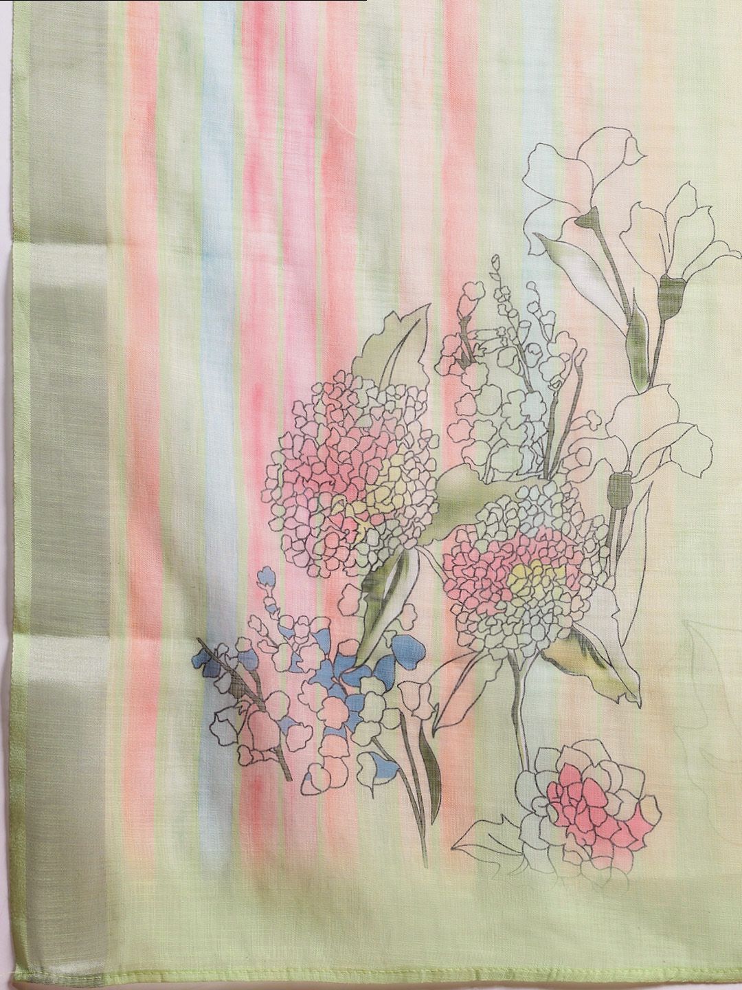 Women Floral Embroidered Regular Thread Work Pure Cotton Kurta with Trousers & With Dupatta
