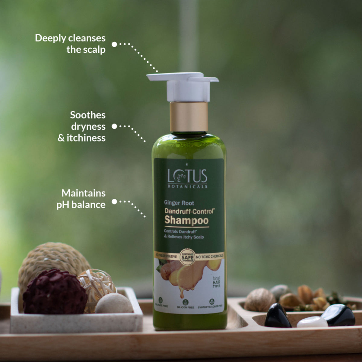 Lotus Botanicals Ginger Root Dandruff-control Shampoo